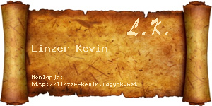 Linzer Kevin névjegykártya